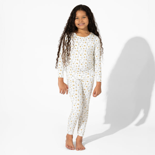 milk-cookies-original-bamboo-kids-pajamas-bellabu-bear - Sophia's Style The "Easy Two-Piecey"-1
